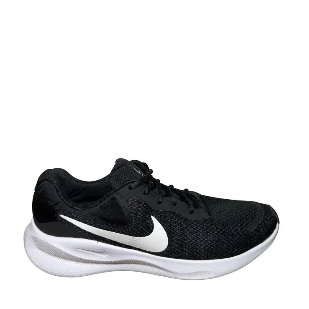 Nike Men's Black Running Shoes with White Swoosh size 11